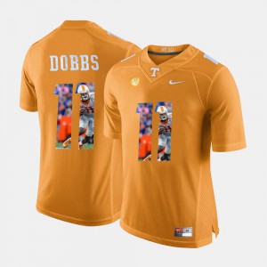 Mens UT #11 Joshua Dobbs Orange Pictorial Fashion Jersey 696662-780