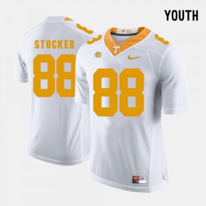 For Kids UT VOLS #88 Luke Stocker White College Football Jersey 453558-160