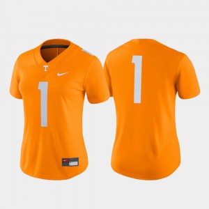 For Women's Vols #1 Tennessee Orange Game College Football Jersey 804370-165