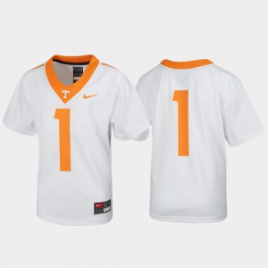 Youth(Kids) Tennessee #1 White Untouchable Football Jersey 588653-244