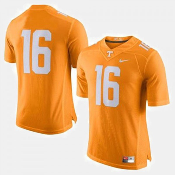 For Men's UT #16 Peyton Manning Orange College Football Jersey 892462-311